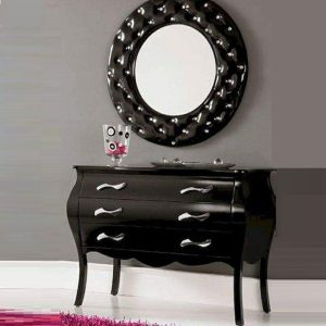 Modern Console Table and Mirror Set