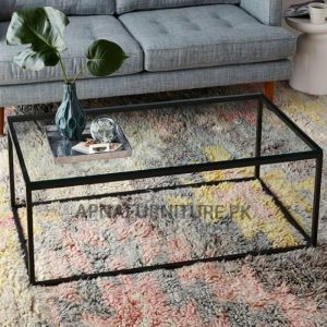 coffee table with glass table top