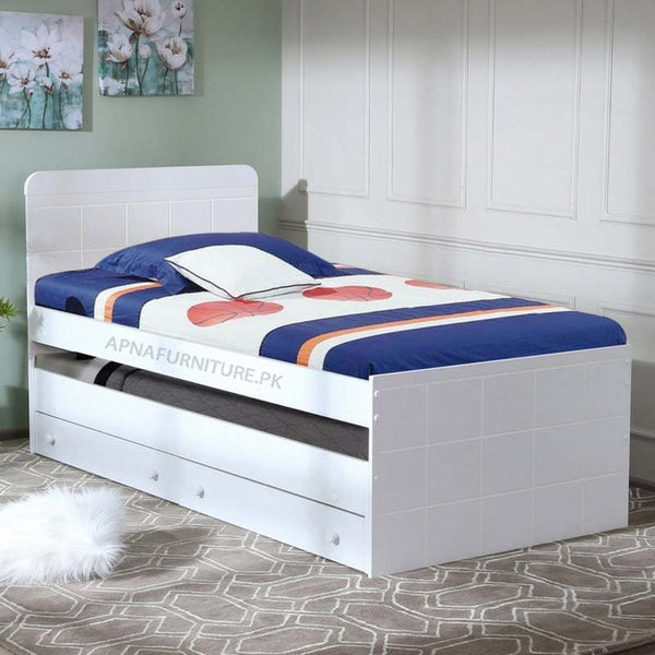 Buy James Single Bed with Trundle & Storage at Best Price Online in Pakistan on Apnafurniture.pk