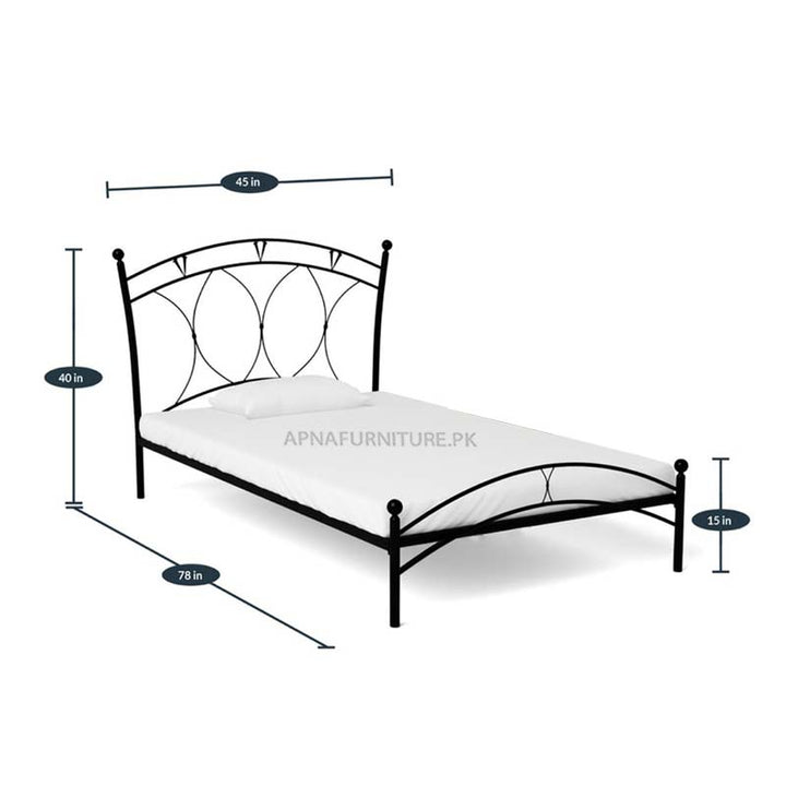 Owen Single Bed Apnafurniture.pk Wrought Iron Beds