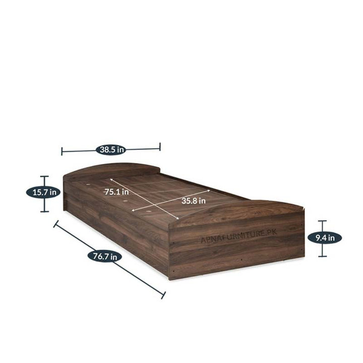 Buy Evan Storage Single Bed at Best Price Online in Pakistan on Apnafurniture.pk