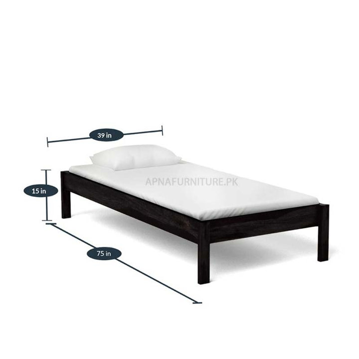 Oliver Single Bed (Solid Wood) Apnafurniture.pk Single Beds