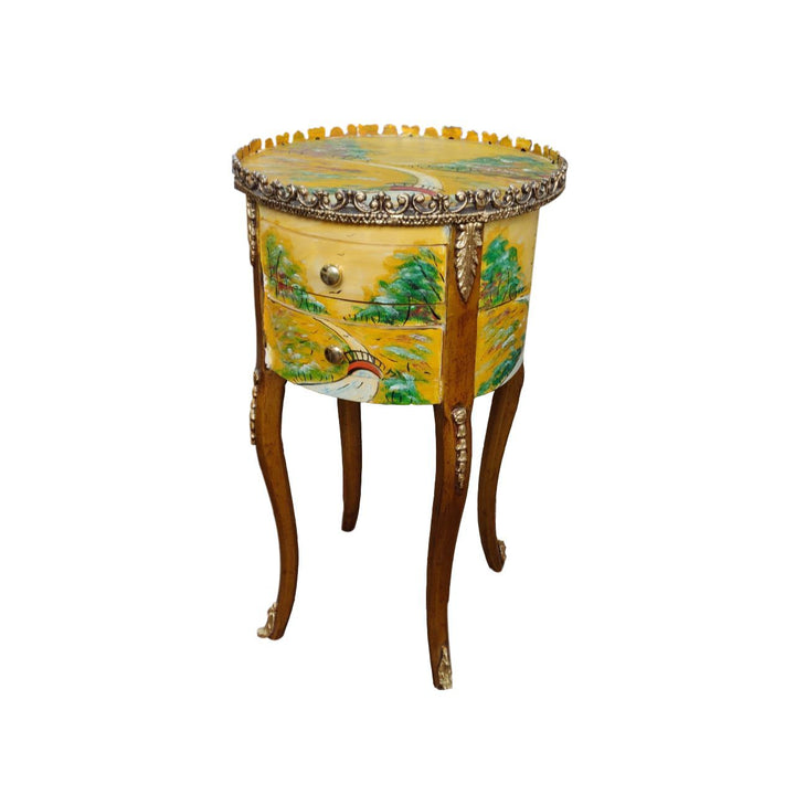 Buy Ivan BedSide Table (Hand Painted) at Best Price Online in Pakistan on Apnafurniture.pk