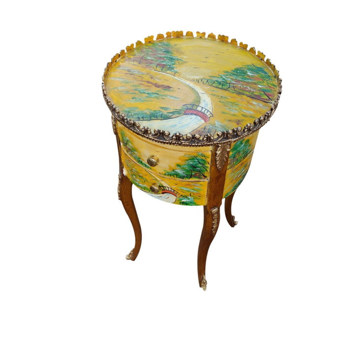 Buy Ivan BedSide Table (Hand Painted) at Best Price Online in Pakistan on Apnafurniture.pk