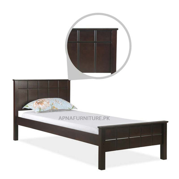 Buy Paula Single Bed (Solid Wood) at Best Price Online in Pakistan on Apnafurniture.pk