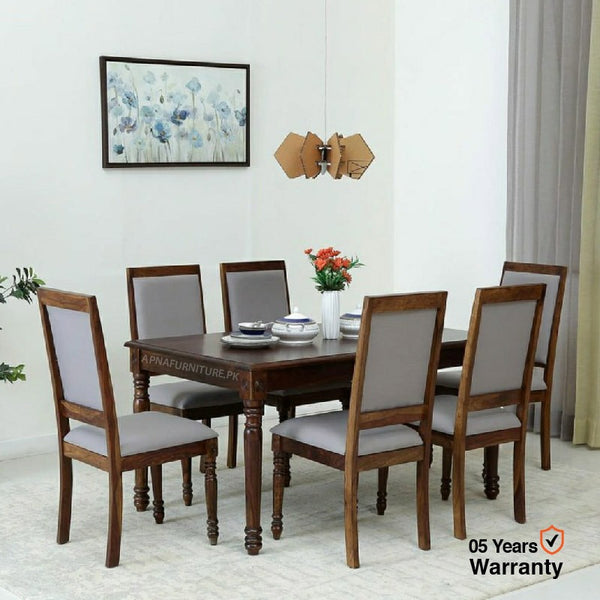 Buy Albie Six Seater Dining Table at Best Price Online in Pakistan on Apnafurniture.pk
