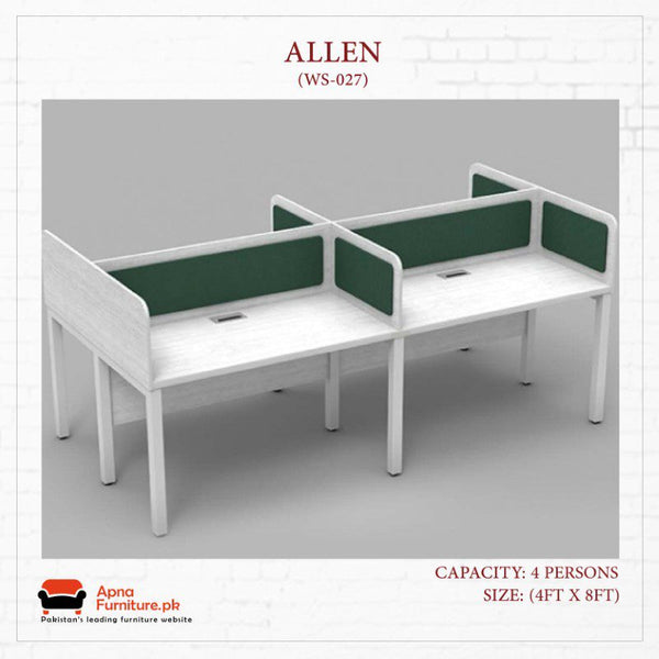 Buy Allen Office Table or Workstation at Best Price Online in Pakistan on Apnafurniture.pk