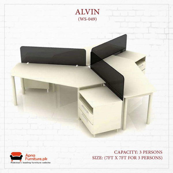 Buy Alvin Office Table or Workstation at Best Price Online in Pakistan on Apnafurniture.pk