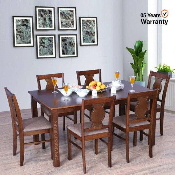 Buy Archie Six Seater Dining Table at Best Price Online in Pakistan on Apnafurniture.pk