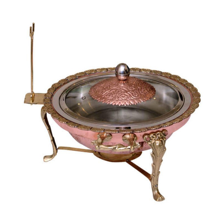 Buy Baraz Copper Glass Chafing Dish at Best Price Online in Pakistan on Apnafurniture.pk