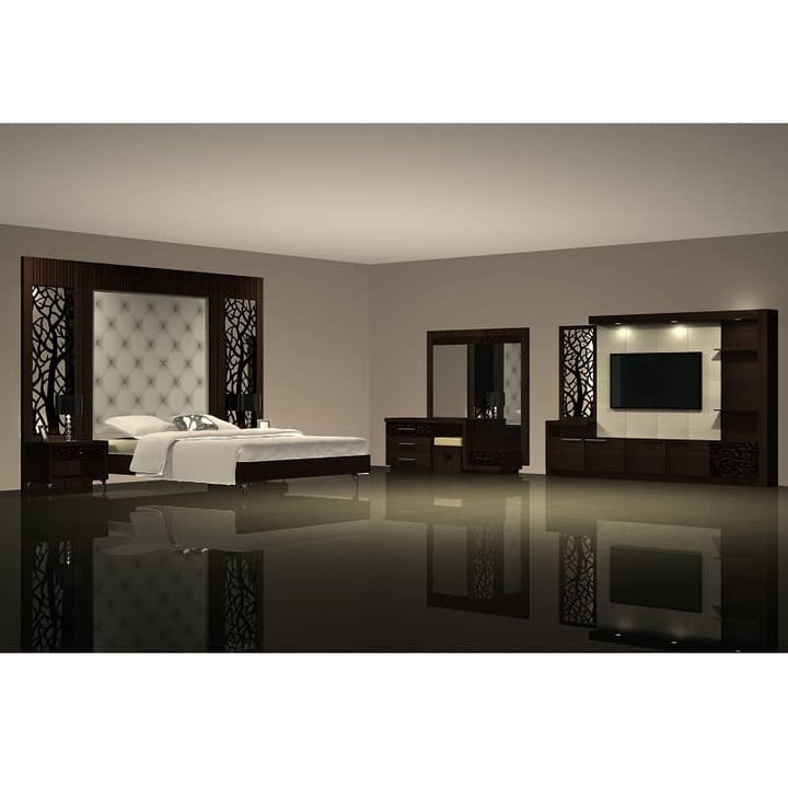 Buy Bedroom Set with Dressing and TV Unit at Best Price Online in Pakistan on Apnafurniture.pk