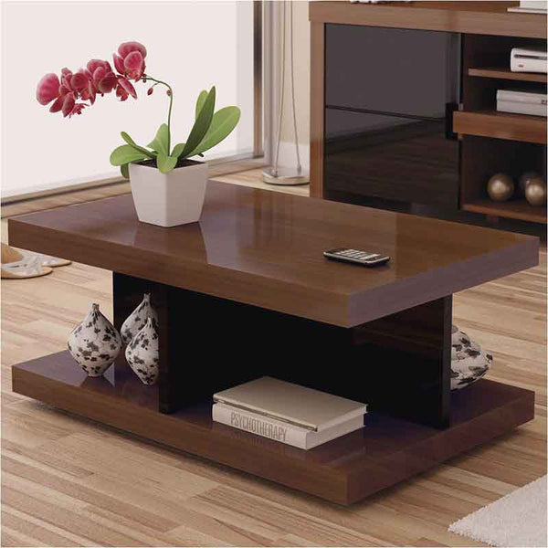 Buy Brown Matt Finish Polish Coffee Table at Best Price Online in Pakistan on Apnafurniture.pk