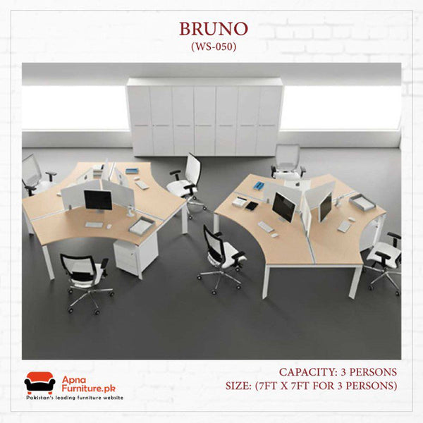 Buy Bruno Office Table or Workstation at Best Price Online in Pakistan on Apnafurniture.pk