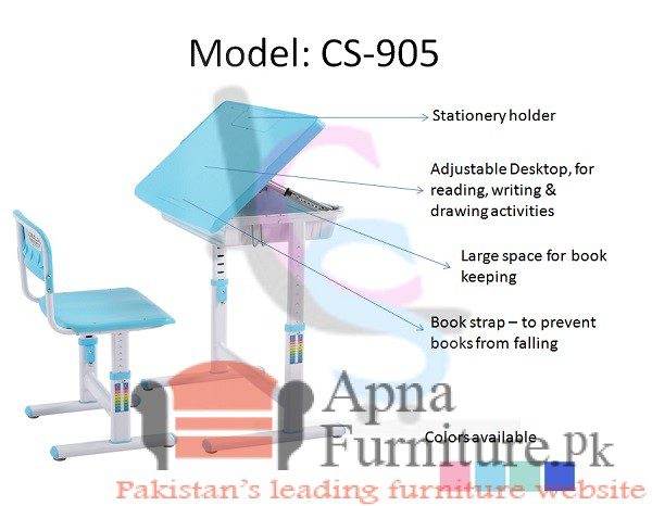 Buy Adjustable Study Desk Chair Set at Best Price Online in Pakistan on Apnafurniture.pk