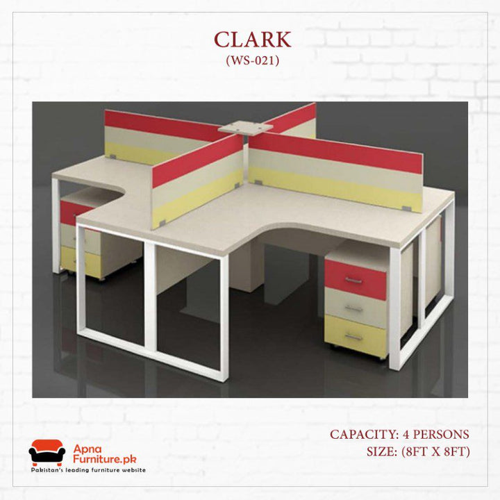 Buy Clark Office Table or Workstation at Best Price Online in Pakistan on Apnafurniture.pk