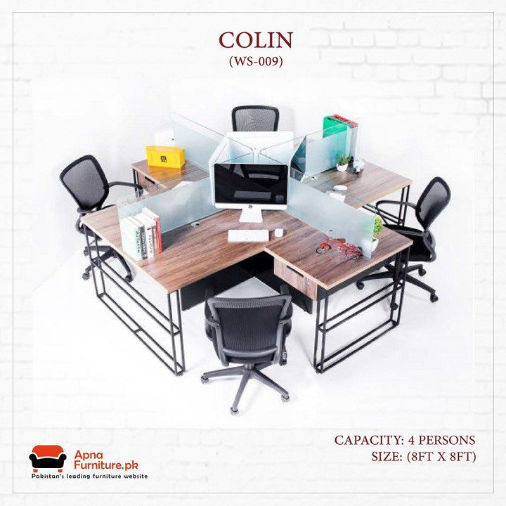 Colin Workstation or Office Table Apnafurniture.pk WOODPECKER