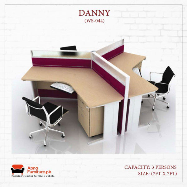 Buy Danny Office Table or Workstation at Best Price Online in Pakistan on Apnafurniture.pk