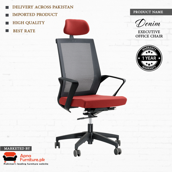 Buy Denim Executive Office Chair at Best Price Online in Pakistan on Apnafurniture.pk