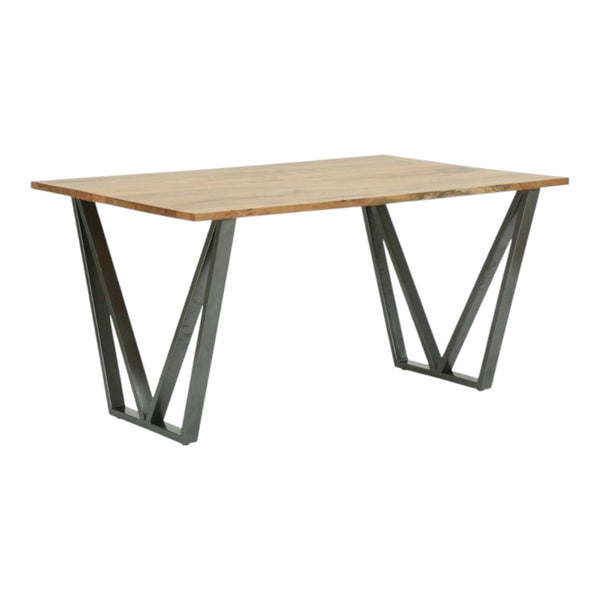 Ram Restaurant Table (5 ft x 2.5 ft - 4 Persons) - Iron Base