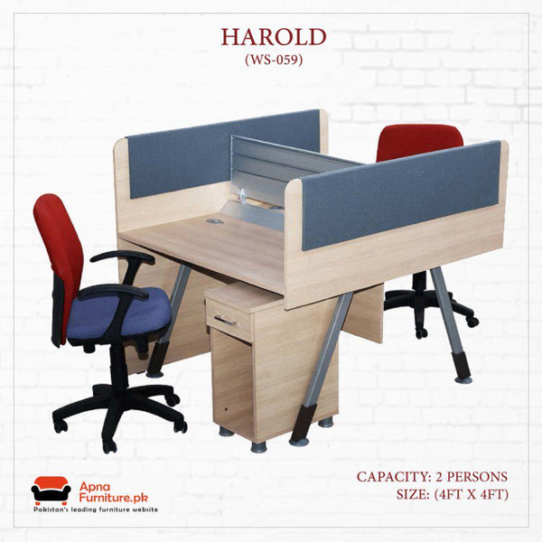 Buy Harold Office Table or Workstation at Best Price Online in Pakistan on Apnafurniture.pk