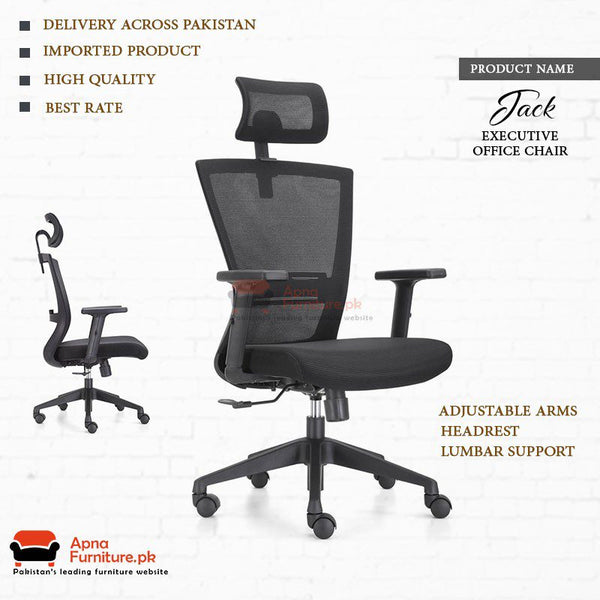 Jack High Back Executive Chair Apnafurniture.pk WOODPECKER