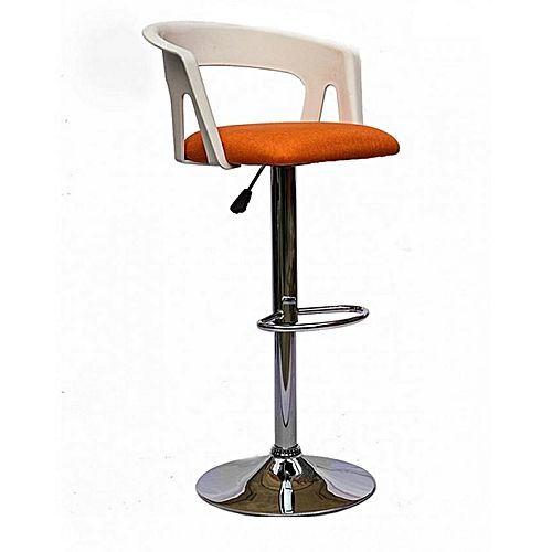 Buy Joki Bar Stool - White & Orange at Best Price Online in Pakistan on Apnafurniture.pk