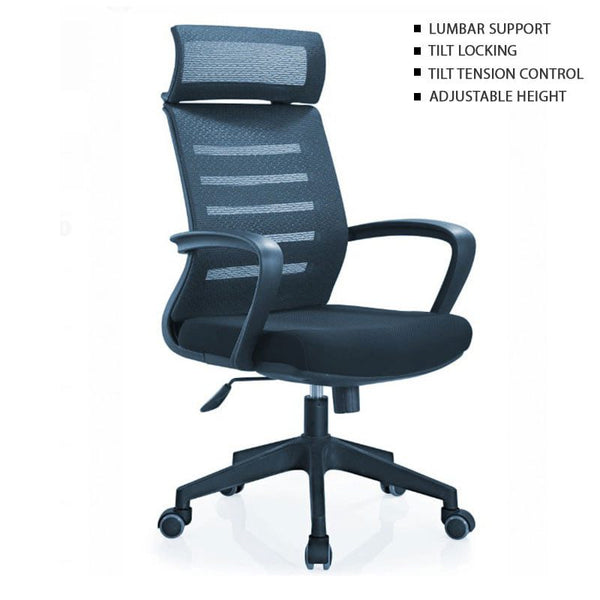 Kevin High Back Revolving Chair Apnafurniture.pk Office Furniture Islamabad