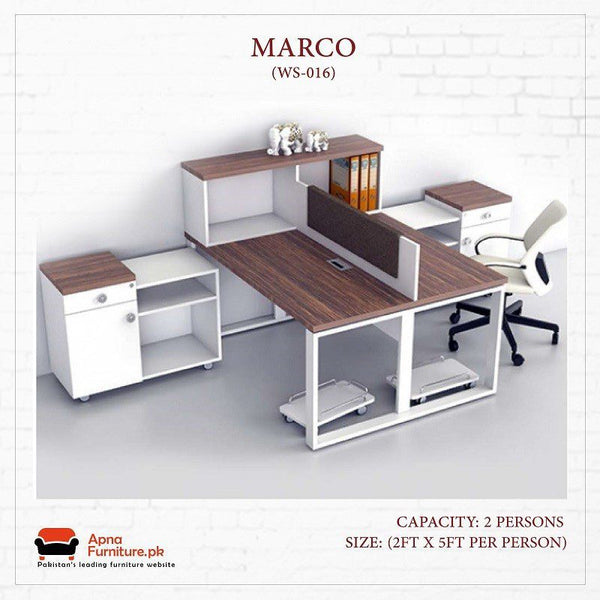 Buy Marco Workstation or Office Table at Best Price Online in Pakistan on Apnafurniture.pk