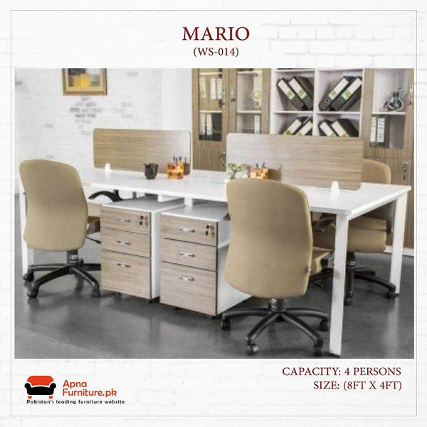 Buy Mario Workstation or Office Table at Best Price Online in Pakistan on Apnafurniture.pk