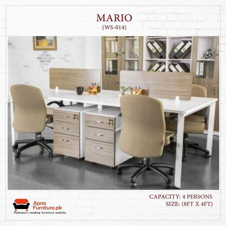 Buy Mario Workstation or Office Table at Best Price Online in Pakistan on Apnafurniture.pk