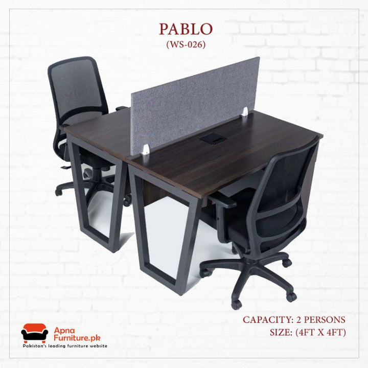 Buy Pablo Office Table or Workstation at Best Price Online in Pakistan on Apnafurniture.pk