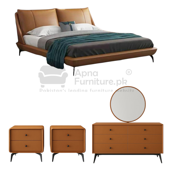 Buy Rose 5 Piece Bedroom Set at Best Price Online in Pakistan on Apnafurniture.pk (Pakistan)