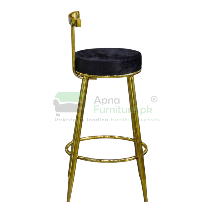 Buy Zeman Gold High Gloss Bar Stool at Best Price Online in Pakistan on Apnafurniture.pk (Pakistan)