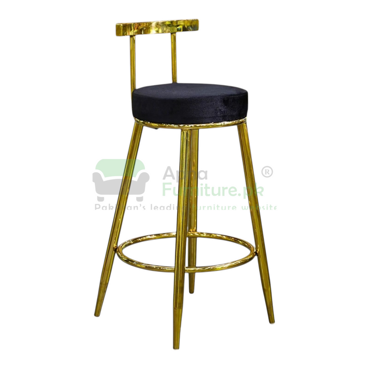 Buy Zeman Gold High Gloss Bar Stool at Best Price Online in Pakistan on Apnafurniture.pk (Pakistan)