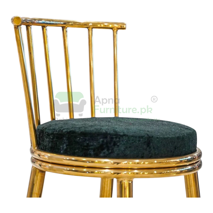 Buy Zaviar Gold High Gloss Bar Stool at Best Price Online in Pakistan on Apnafurniture.pk (Pakistan)
