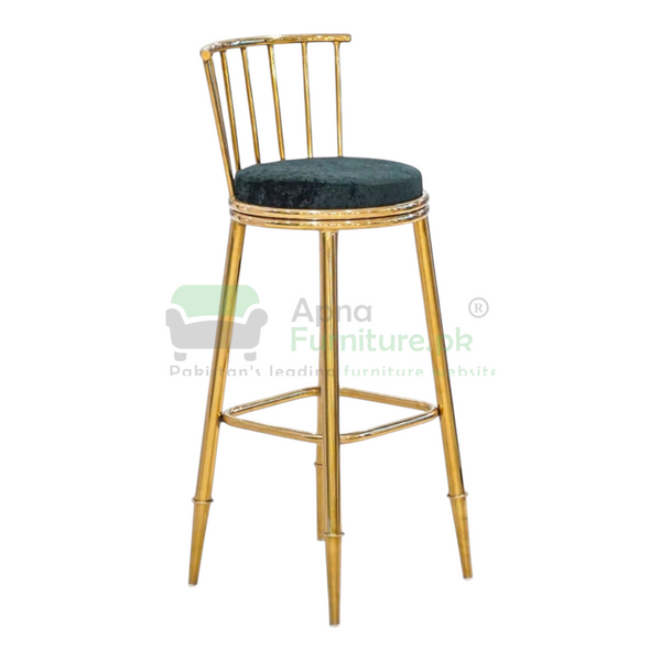 Buy Zaviar Gold High Gloss Bar Stool at Best Price Online in Pakistan on Apnafurniture.pk (Pakistan)