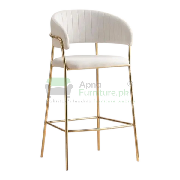 Buy Lily Gold High Gloss Bar Stool at Best Price Online in Pakistan on Apnafurniture.pk (Pakistan)