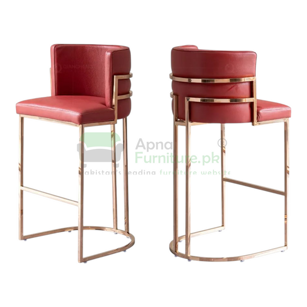 Buy Reddy Gold High Gloss Bar Stool at Best Price Online in Pakistan on Apnafurniture.pk (Pakistan)