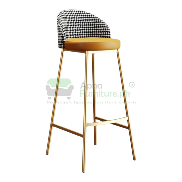 Buy Aster Gold High Gloss Bar Stool at Best Price Online in Pakistan on Apnafurniture.pk (Pakistan)