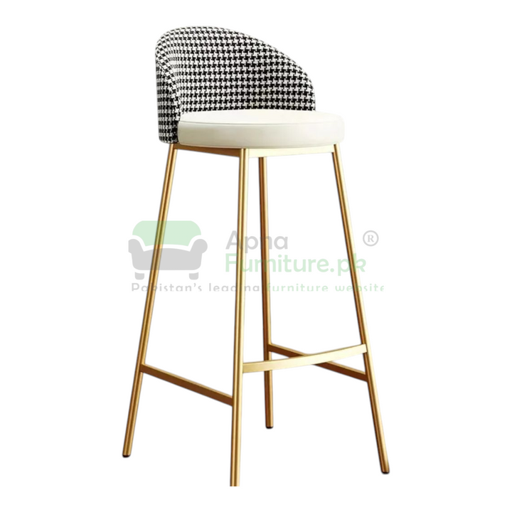 Buy Freesia Gold High Gloss Bar Stool at Best Price Online in Pakistan on Apnafurniture.pk (Pakistan)