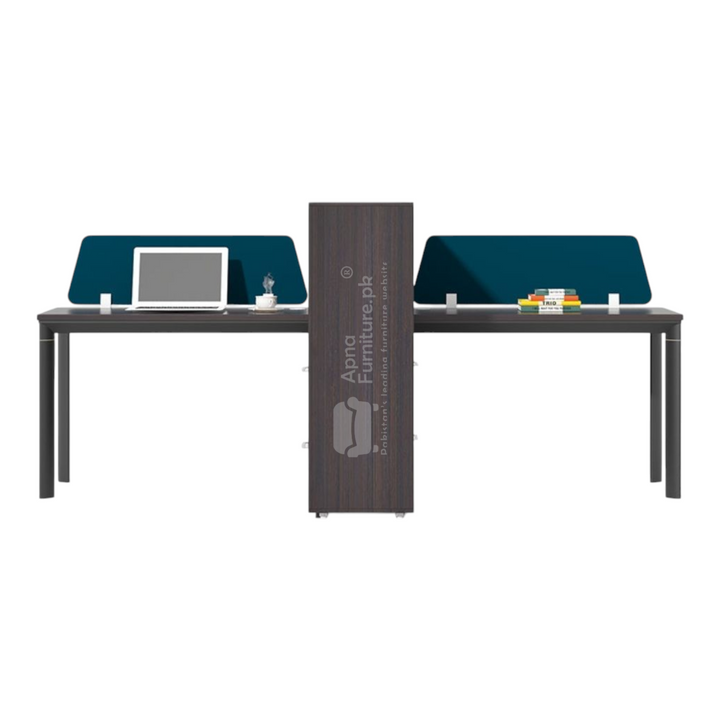 Tech II Office Table Workstation with Storage Drawers (4 Persons - 9.5 ...