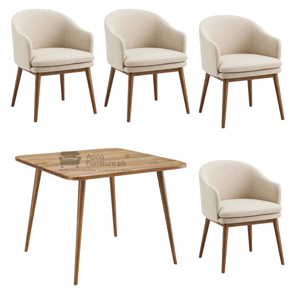 Gourmet Restaurant Furniture Set (One Table + 4 Chairs)
