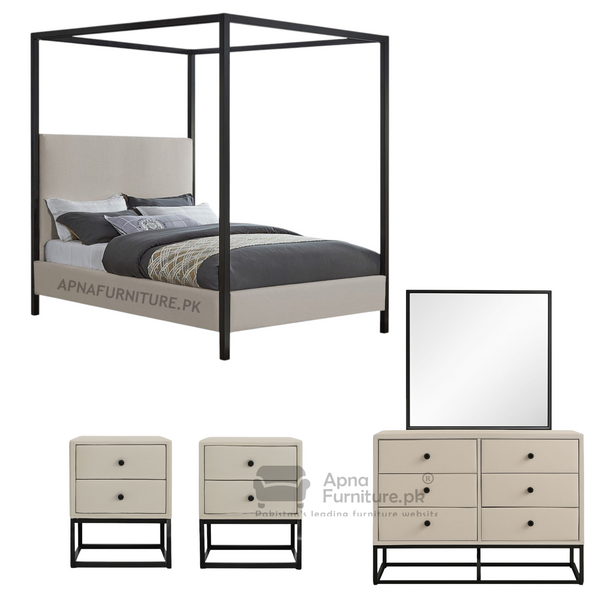 Latin Double Bed Set (5 Piece)