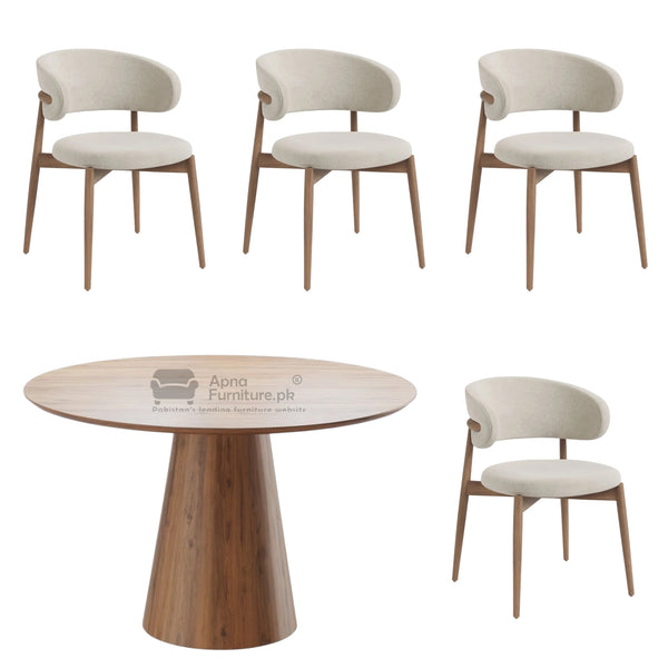 ChowMing Restaurant Furniture Set (One Table + 4 Chairs)