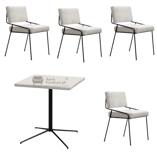 Tweet Restaurant Furniture Set (One Table + 4 Chairs)
