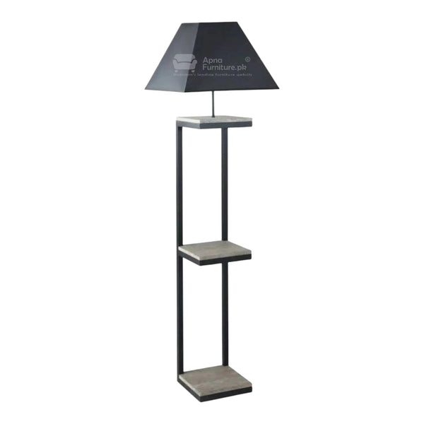 Lumo Floor Lamp with Decorative Shelves