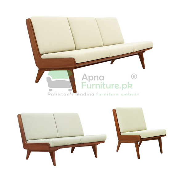 Nexo 6 Seater Sofa Set in Solid Wood
