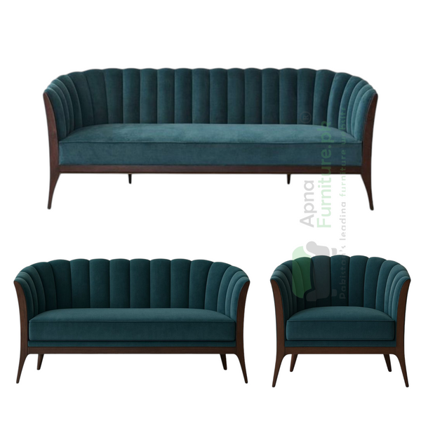 Bloom 6 Seater Sofa Set in Solid Wood