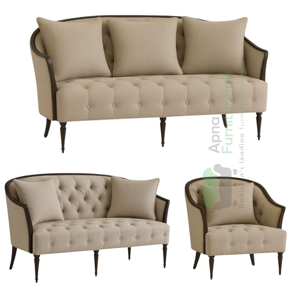Spout 6 seater sofa set in Solid Wood