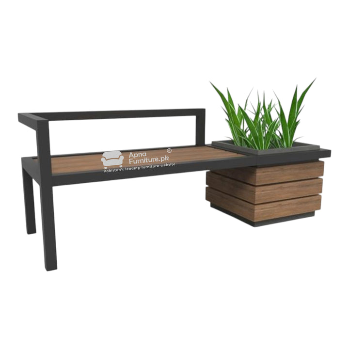 Bench with planters 